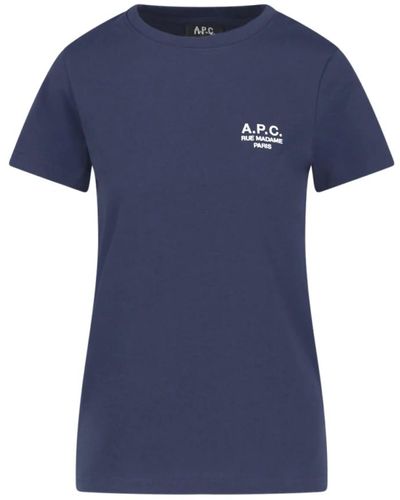 A.P.C. T-shirts - Blau