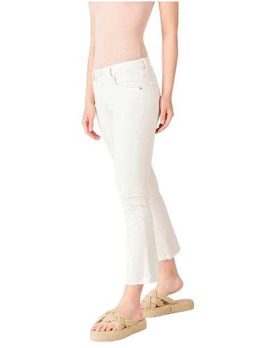 Re-hash Pantalones blancos estilo monica-z