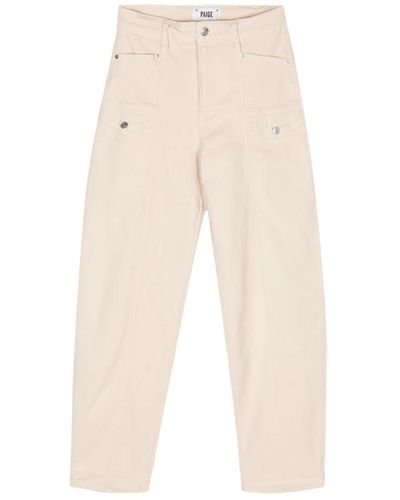 PAIGE Trousers > cropped trousers - Neutre