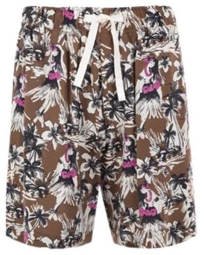 Palm Angels Casual Shorts - Natural