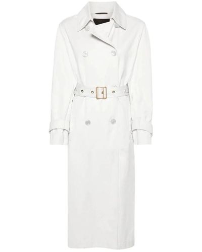 Moorer Klassischer `thelma` trench coat - Weiß