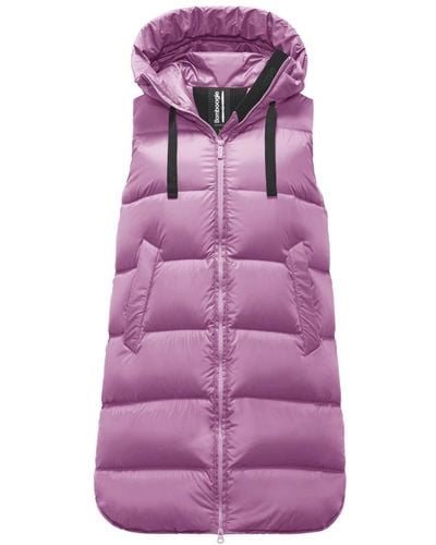 Bomboogie Venice vest - chaleco de nylon brillante - Morado