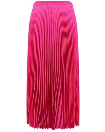 Valentino Rosa seidenrock mit reißverschluss - Pink
