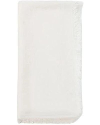 Emporio Armani Winter Scarves - White