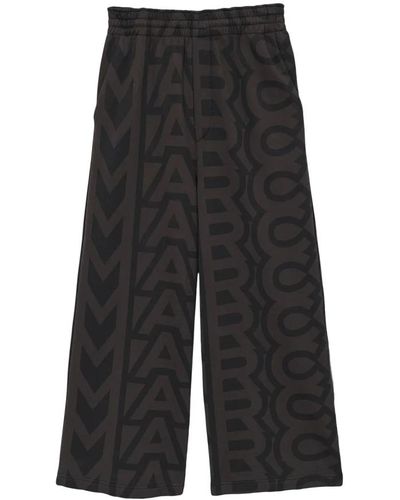 Marc Jacobs Iconic Monogram Weite Hosen - Schwarz