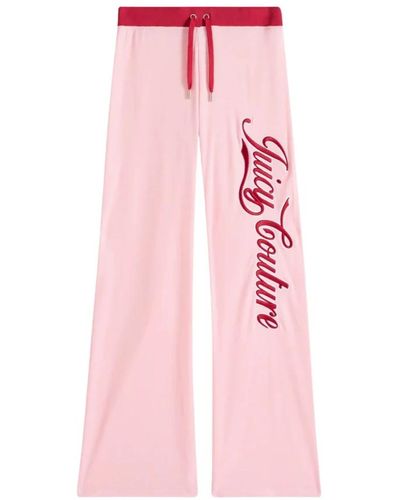 Juicy Couture Trousers > wide trousers - Rose