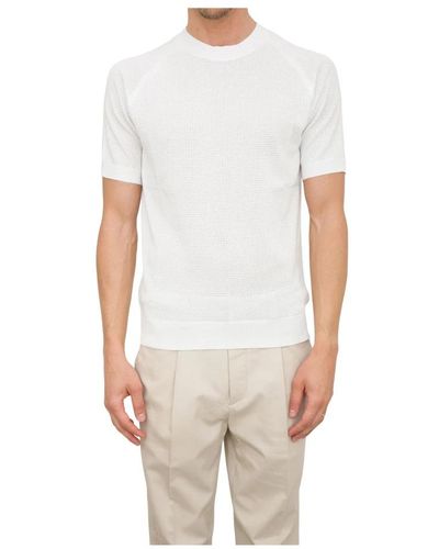 Paolo Pecora Weißes rundhals-shirt