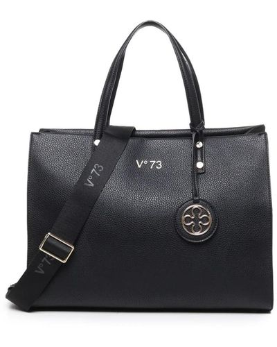 V73 Tote Bags - Black