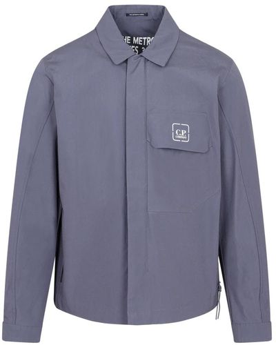C.P. Company Blaue ombre overshirt jacke ss23