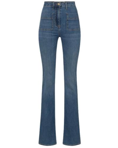 Elisabetta Franchi Boot-cut jeans - Blau