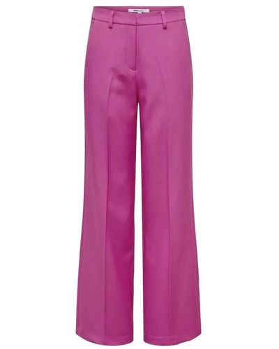 ONLY Wide trousers - Lila