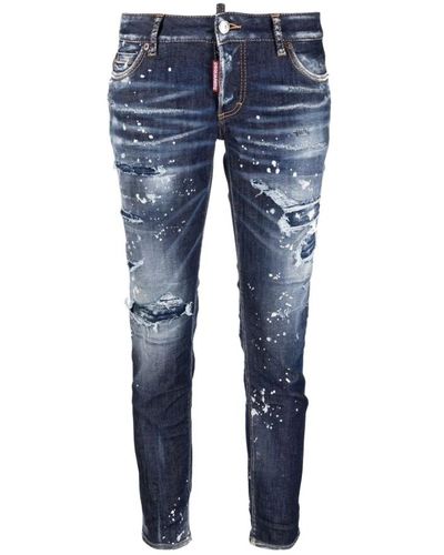 DSquared² Jeans dritti di alta qualità per donne - Blu