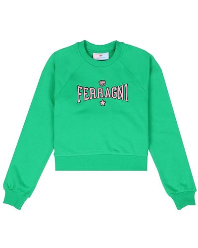 Chiara Ferragni Sweatshirts - Green