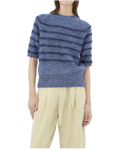 ODEEH Knitwear > round-neck knitwear - Bleu