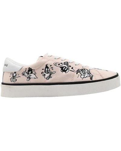MOA Looney tunes sneakers rosa - Bianco