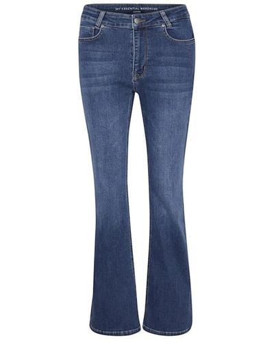 My Essential Wardrobe Boot-cut Jeans - Blau
