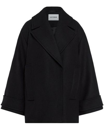 IVY & OAK Cappotto oversize nero con tasche