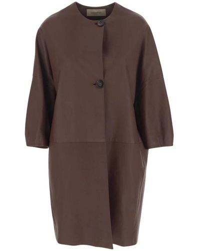 Gentry Portofino Coats > single-breasted coats - Marron
