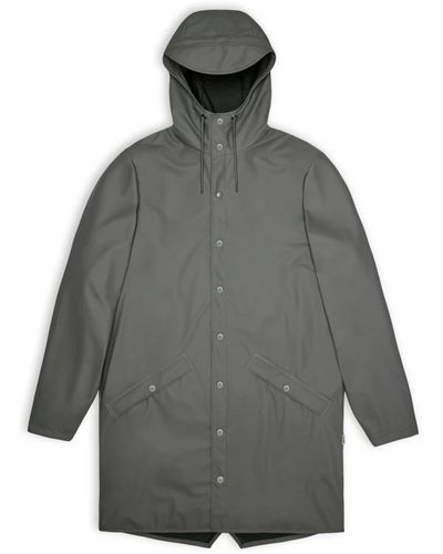 Rains Long Jacket - Gray