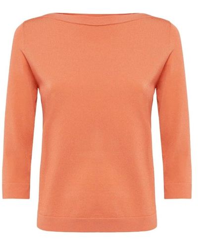 Roberto Collina Knitwear > round-neck knitwear - Orange