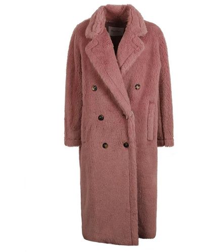 Max Mara Double-Breasted Coats - Red