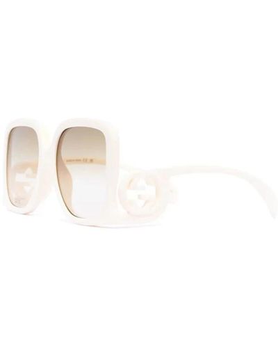 Gucci Stylische sonnenbrille - Weiß