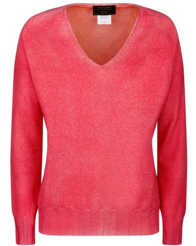 Gran Sasso V-neck knitwear - Pink