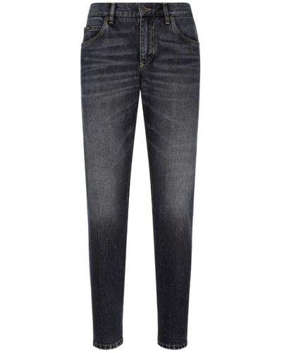 Dolce & Gabbana Midnight straight-leg baumwolljeans - Blau