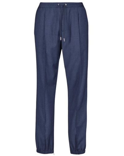 Dior Pantaloni in lana dritti - Blu