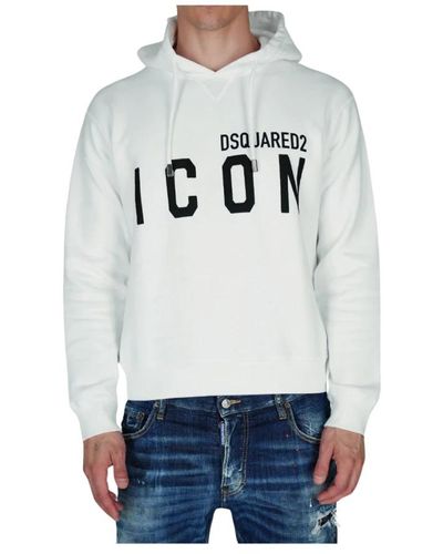 DSquared² Icon hoodie - weiß - Grau