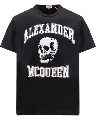 Alexander McQueen T-Shirts - Black