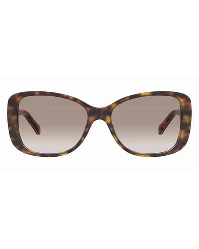Love Moschino Muster sonnenbrille mol054/s gcr - Braun