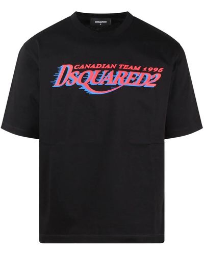 DSquared² Cool fit canadian team t-shirt - Nero