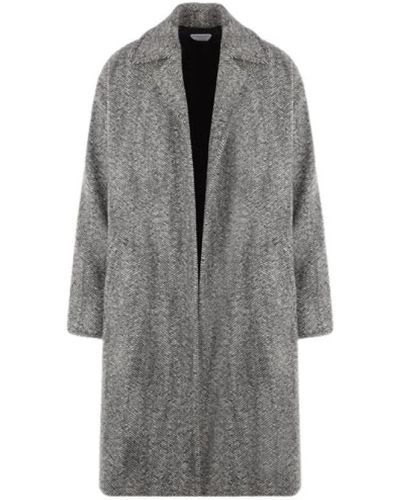 Bottega Veneta Coats > belted coats - Gris