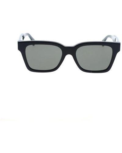 Retrosuperfuture Quadratische sonnenbrille mit goldenen akzenten - Grau
