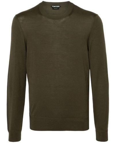 Tom Ford Round-Neck Knitwear - Green