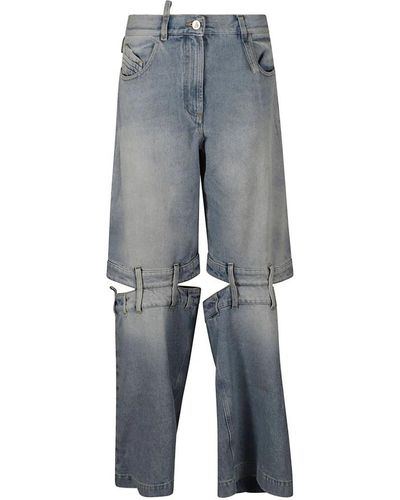 The Attico Straight jeans - Grau