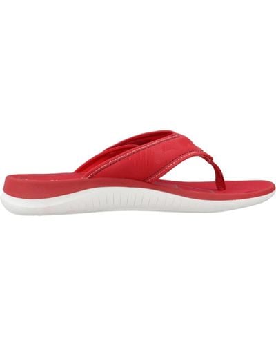 Clarks Shoes > flip flops & sliders > flip flops - Rouge