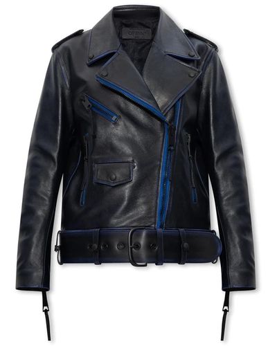 Off-White c/o Virgil Abloh Jackets > leather jackets - Bleu