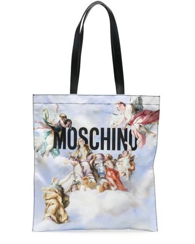 Moschino Tote Bags - Blue
