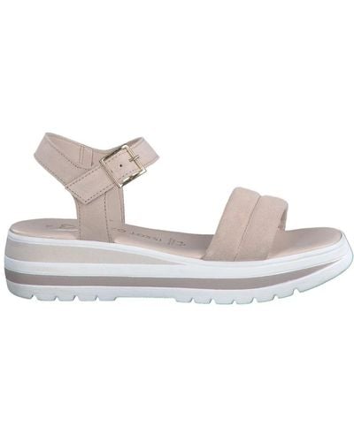 Marco Tozzi Flat Sandals - White