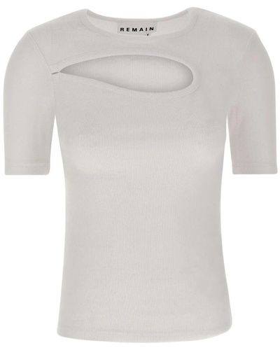 REMAIN Birger Christensen T-Shirts - Gray