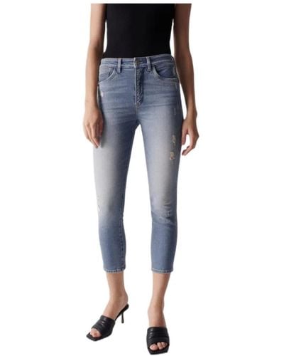 Salsa Jeans Slim cropped faith jeans - Azul