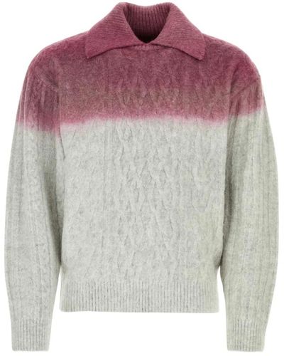 Adererror Knitwear > v-neck knitwear - Gris