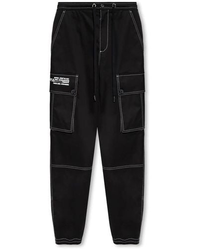 Dolce & Gabbana Pantalones estampados - Negro