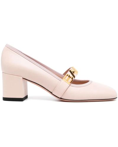 Bally Rosa lammleder blockabsatz sandalen - Pink