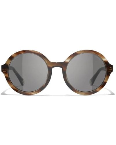Chanel Ikonoische sonnenbrille mit einheitlichen gläsern - Grau