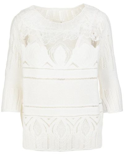 Ermanno Scervino Sweater - Blanco