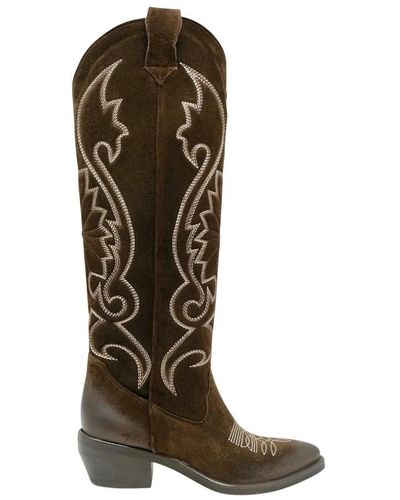 P.A.R.O.S.H. Cowboy Boots - Brown