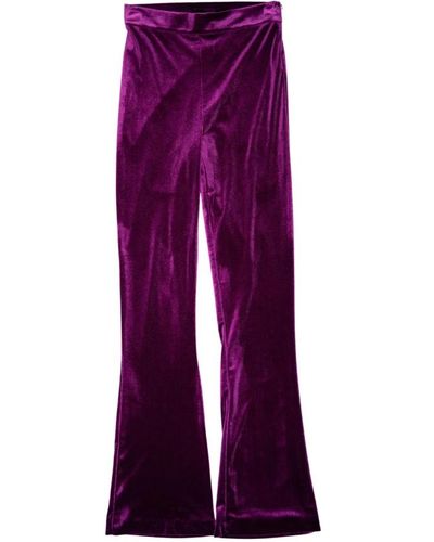 ACTUALEE Trousers > wide trousers - Violet